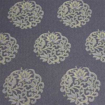Grey Yarn  Mattress Ticking Fabric Knitted Jacquard Polyester Fabric