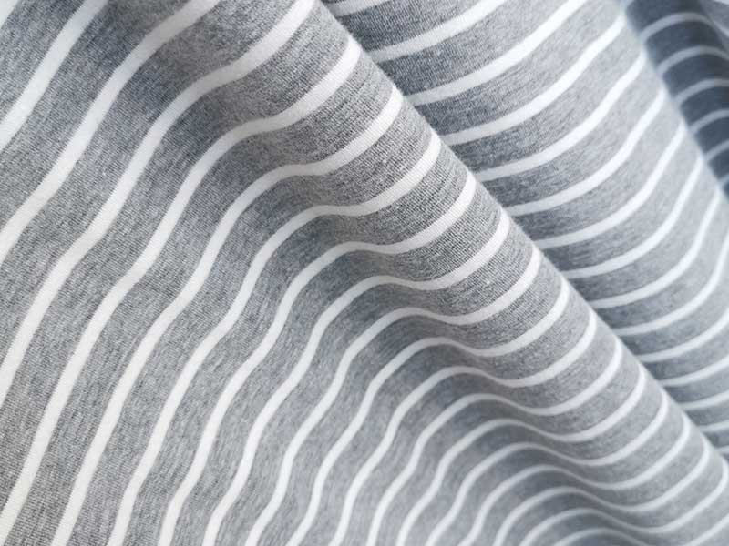 Cotton Gray White Woven Stripe Pillowcase Yarn Dyed Clothing Cloth Home Textile Home Decoration Coth Single Jersey