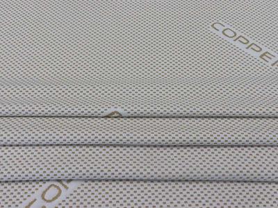 Factory direct sale copper ion fiber knitted jacquard air layer fabric supply 3 copper ion knitted air layer mattress cloth pillowcase home textile fabric