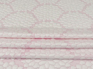 Ice silk fiber air layer knitted jacquard mattress cloth cool feeling breathable latex pillowcase home textile fabric