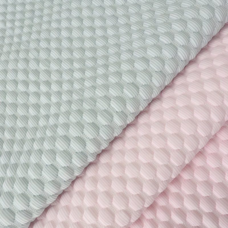 PE coolness stretchable breathable 3D design cooling fabric
