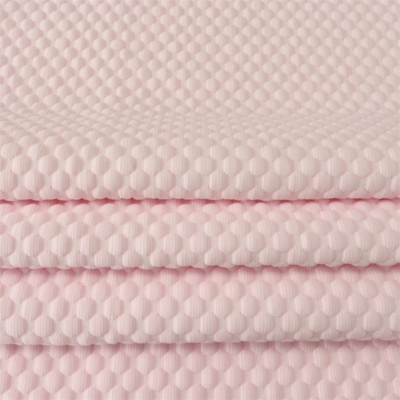 PE coolness stretchable breathable 3D design cooling fabric