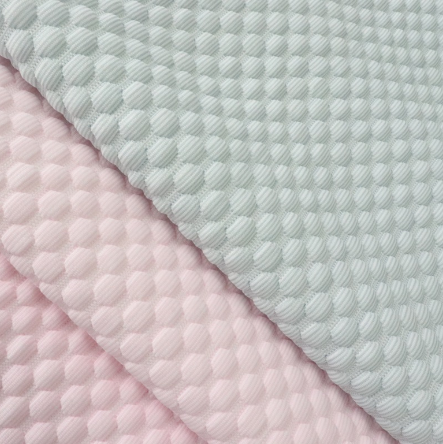 PE coolness stretchable breathable 3D design cooling fabric