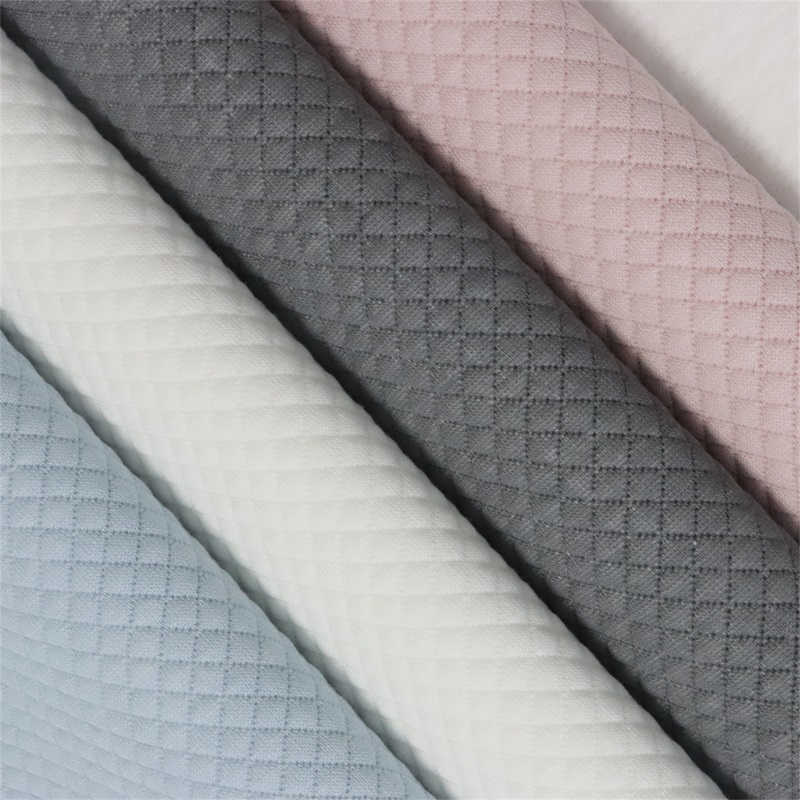Breathable Mattress Knitted Ticking Fabric Pillow Cover Bamboo Fiber