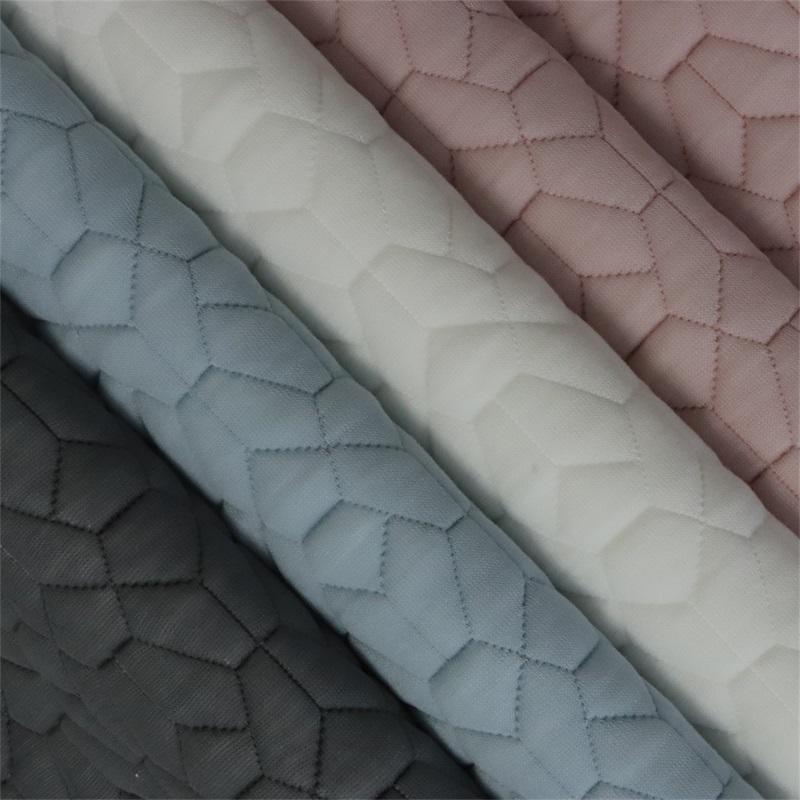 Breathable Mattress Knitted Ticking Fabric Pillow Cover Bamboo Fiber