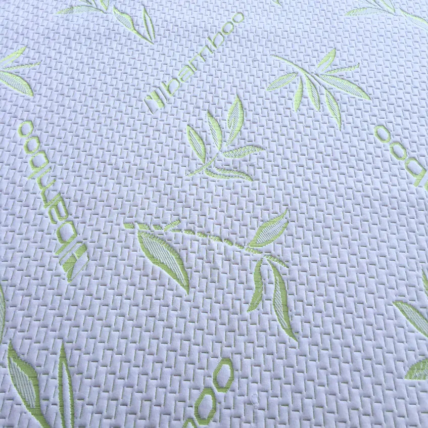  Bamboo Leaf Pattern Mattress Protector Bamboo Fabric