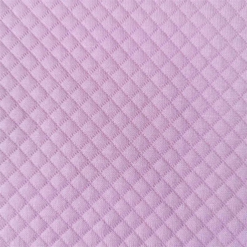 Square Pattern Mattress Stretch Air Layer Jacquard pillow cushion Knitted Cotton Fabric 