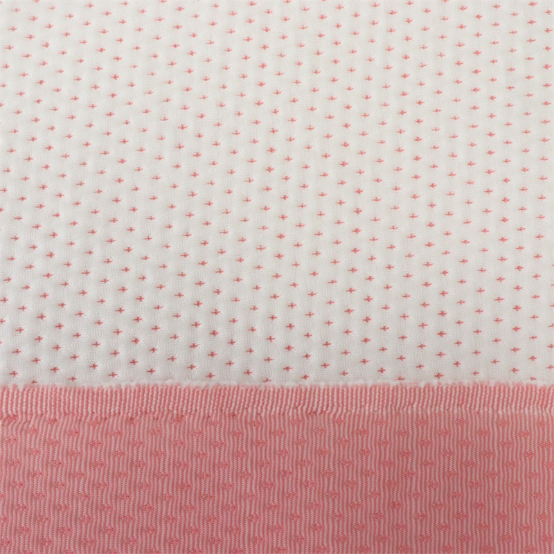 Dot Pattern Baby Breathe Safe Baby Air Layer Jacquard pillow cushion Knitted Cotton Fabric 
