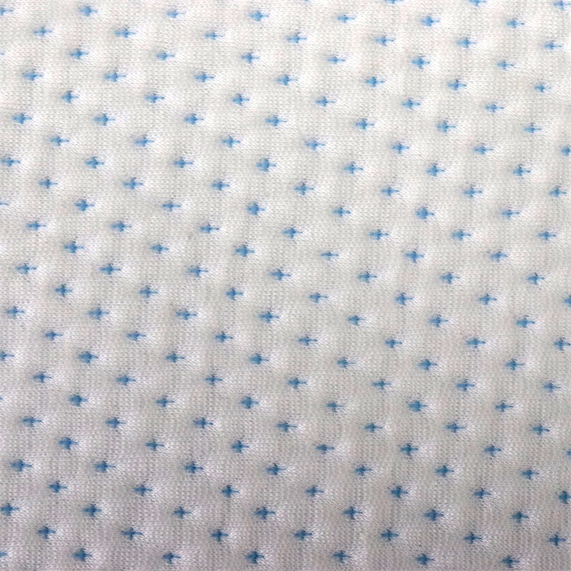 Dot Pattern Baby Breathe Safe Baby Air Layer Jacquard pillow cushion Knitted Cotton Fabric 