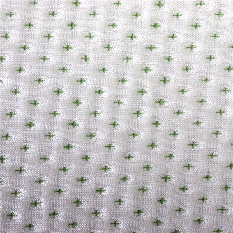 Dot Pattern Baby Breathe Safe Baby Air Layer Jacquard pillow cushion Knitted Cotton Fabric 