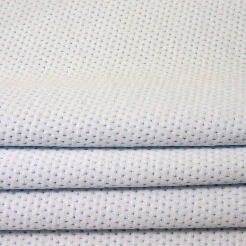 Dot Pattern Baby Breathe Safe Baby Air Layer Jacquard pillow cushion Knitted Cotton Fabric 