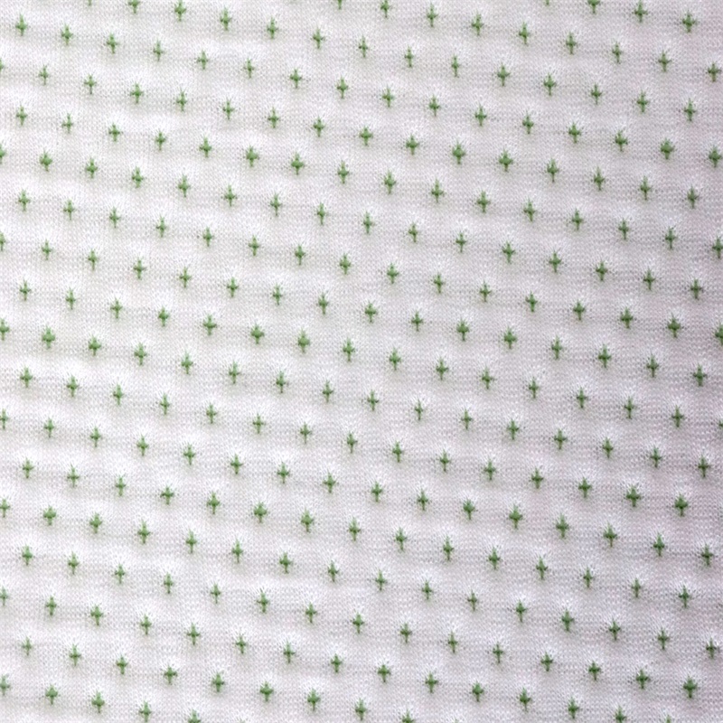 Dot Pattern Baby Breathe Safe Baby Air Layer Jacquard pillow cushion Knitted Cotton Fabric 