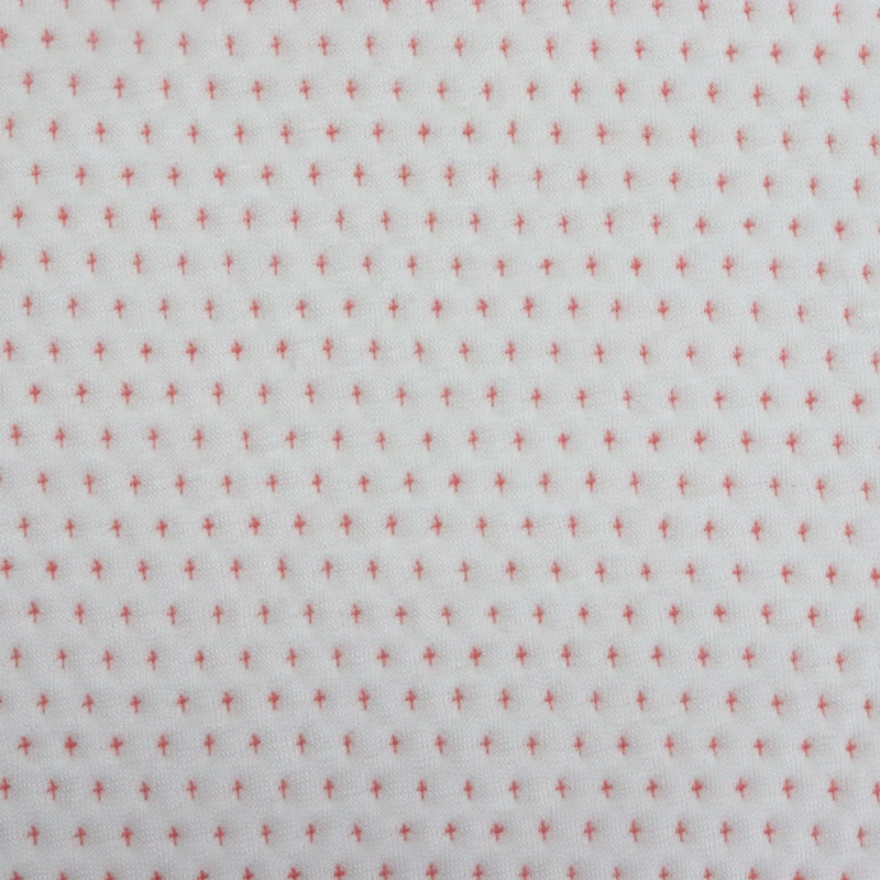 Dot Pattern Baby Breathe Safe Baby Air Layer Jacquard pillow cushion Knitted Cotton Fabric 