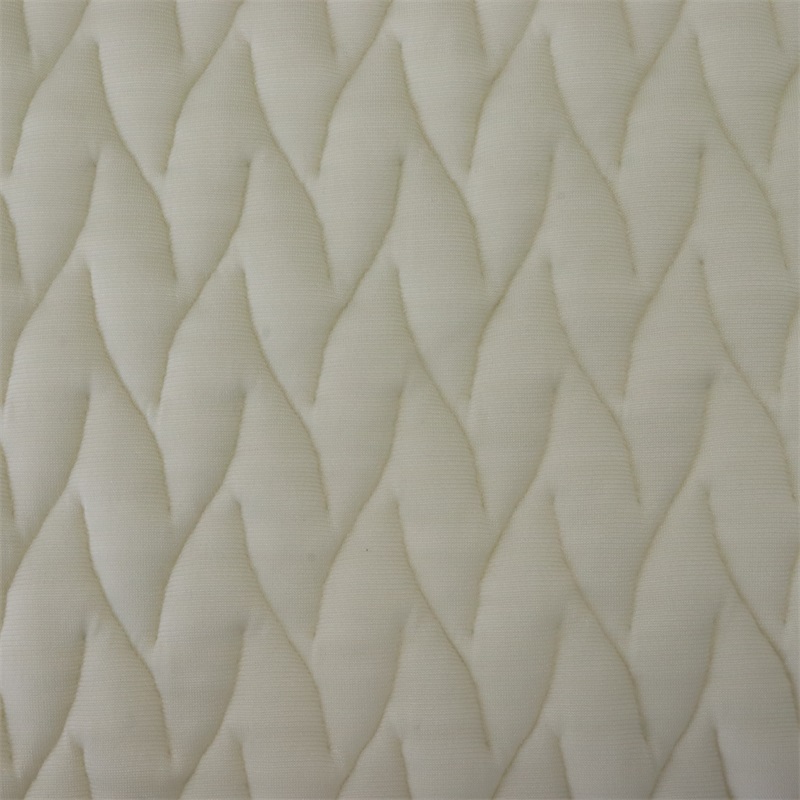 Natural Breathable Healthy Baby Air Layer Jacquard Knitted Cotton Fabric