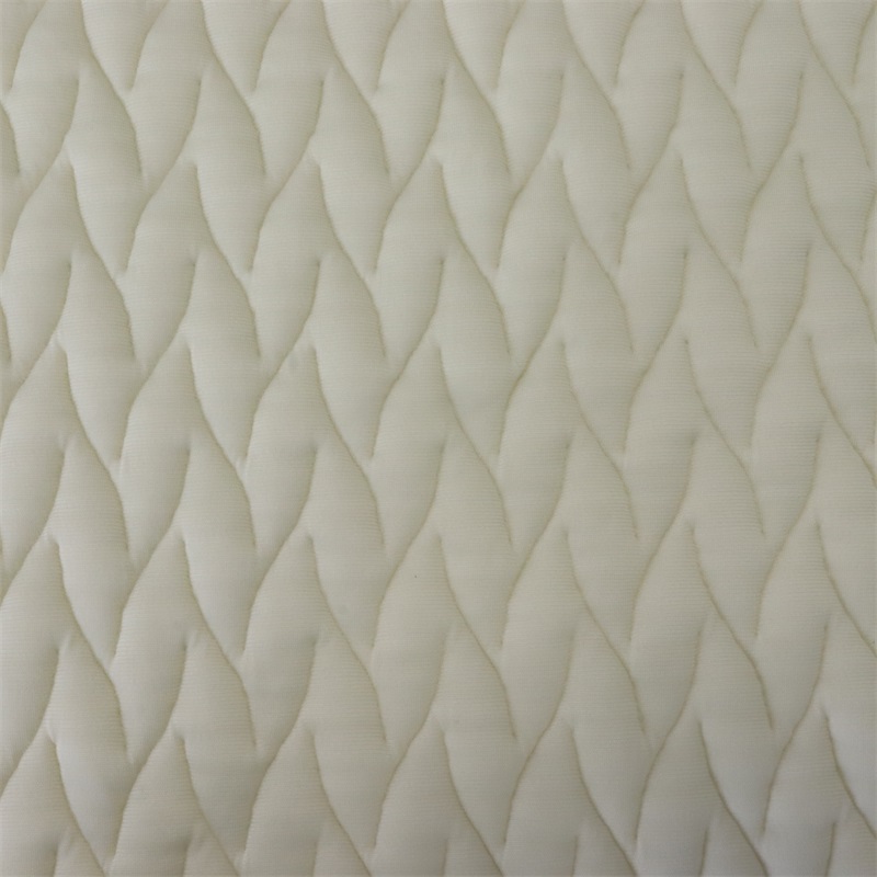 Natural Breathable Healthy Baby Air Layer Jacquard Knitted Cotton Fabric