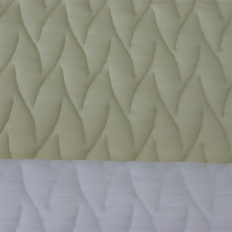 Natural Breathable Healthy Baby Air Layer Jacquard Knitted Cotton Fabric
