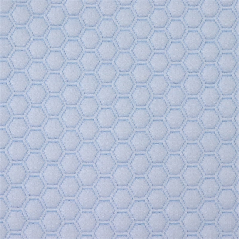Polyester Hexagon Pattern Air Layer  Polyester Fabric 