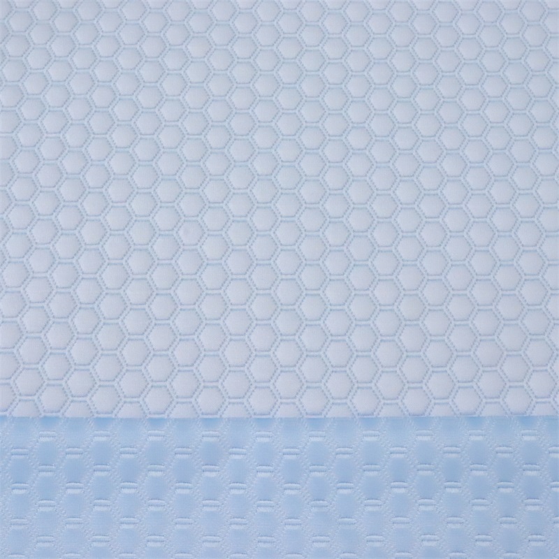 Polyester Hexagon Pattern Air Layer  Polyester Fabric 