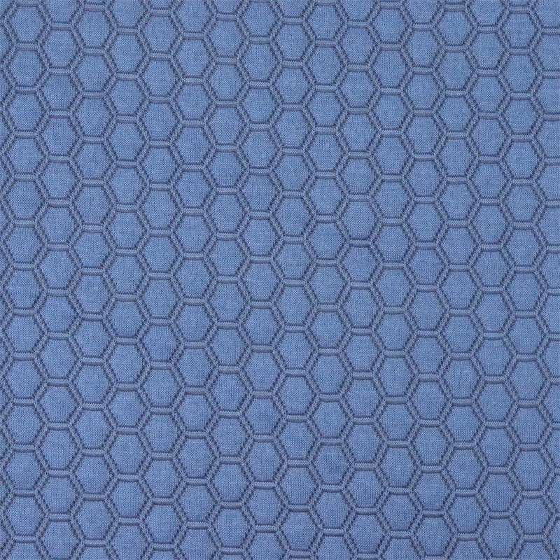 Polyester Hexagon Pattern Air Layer  Polyester Fabric 