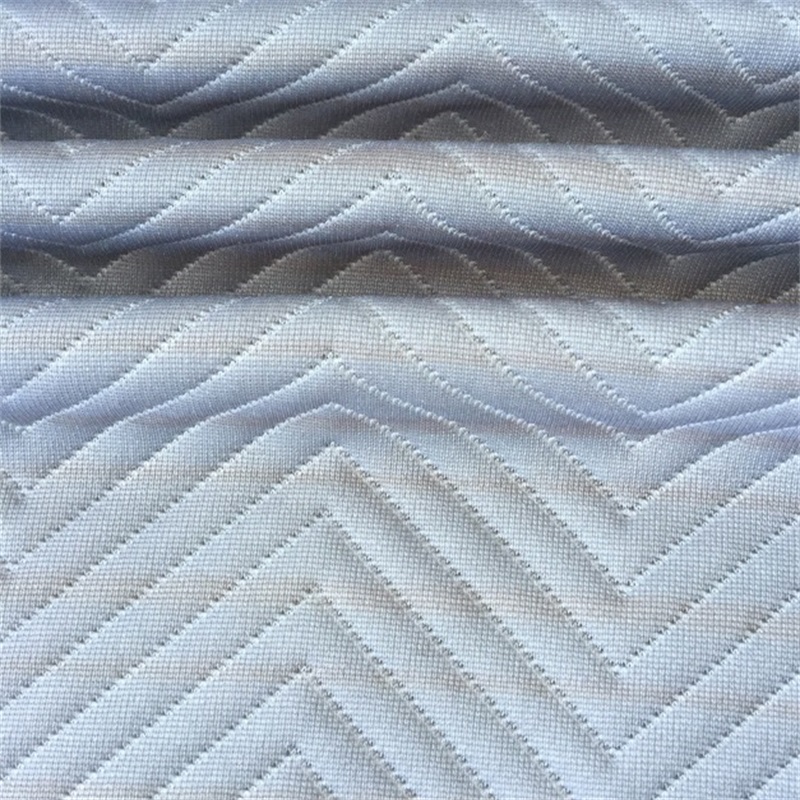 Vogue Pattern Mattress Ticking Knitted Jacquard Cushion Case TC Fabric 