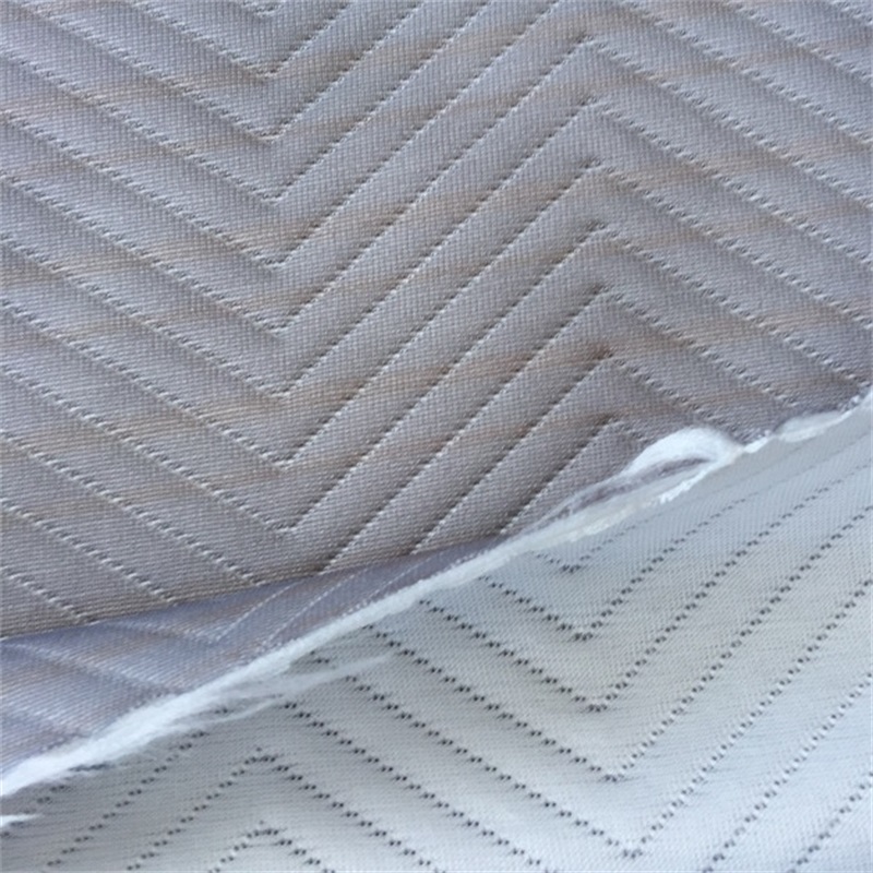 Vogue Pattern Mattress Ticking Knitted Jacquard Cushion Case TC Fabric 