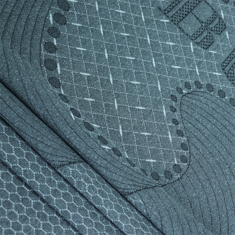 Gray Polyester Knitted Jacquard Fabric Mattress ticking Mattress Fabric