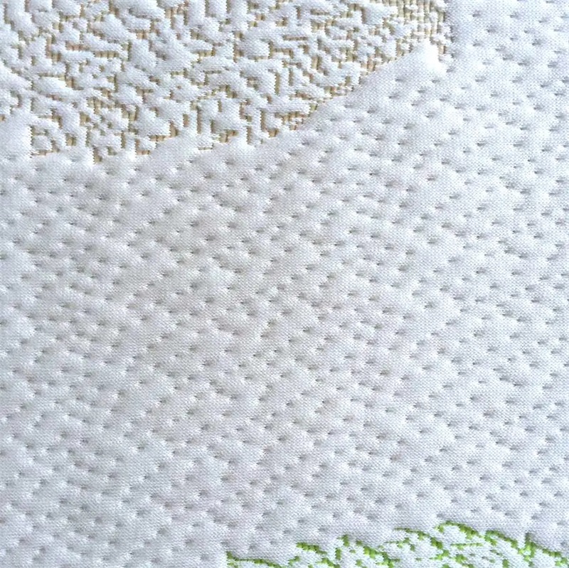 Eco-Friendly Natural Knitted Fabric Mattress Fabric Jacquard Mint Fiber Fabric