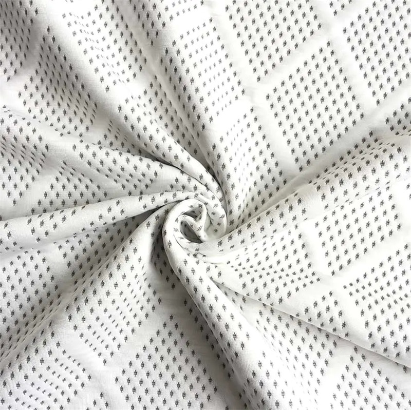 Jacquard Knitting Design Pattern Polyester Mattress Fabric Graphene Fabric