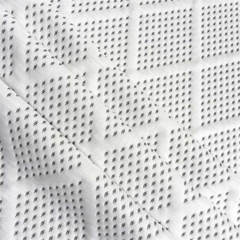 Jacquard Knitting Design Pattern Polyester Mattress Fabric Graphene Fabric