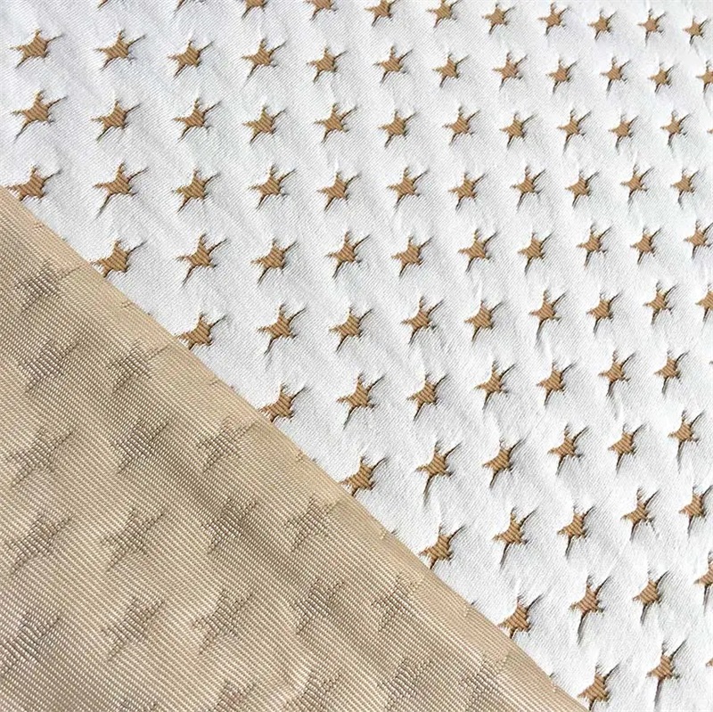 Anti-bacterial Mattress Ticking Polyester Fabric Jacquard Copper Ion Fabric