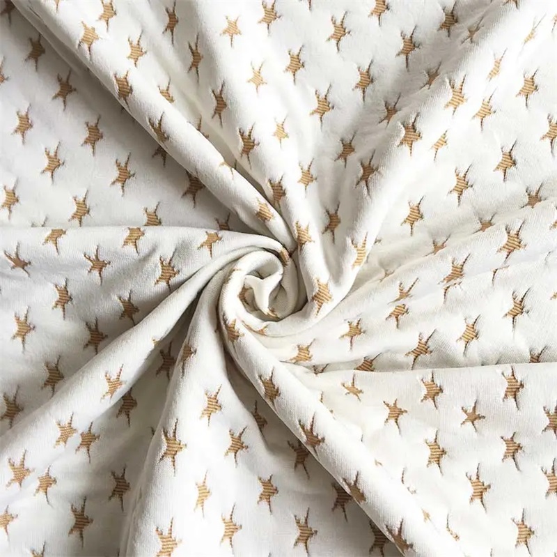 Anti-bacterial Mattress Ticking Polyester Fabric Jacquard Copper Ion Fabric