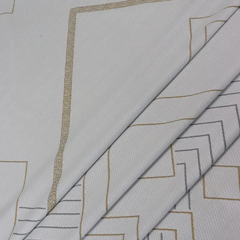 Anti-bacterial Mattress Ticking Polyester Fabric Jacquard Copper Ion Fabric