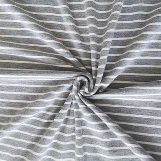 Cotton Gray White Woven Stripe Pillowcase Yarn Dyed Clothing Cloth Home Textile Home Decoration Coth Single Jersey